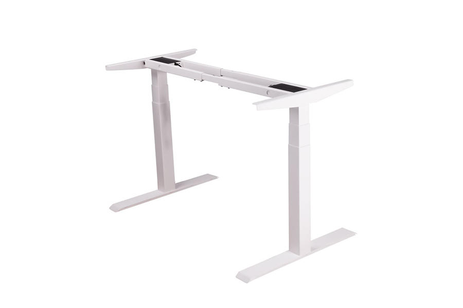 WK-2B3 3-Section Square Tube Without Holes Standing Electric Double Motor Lift Desk