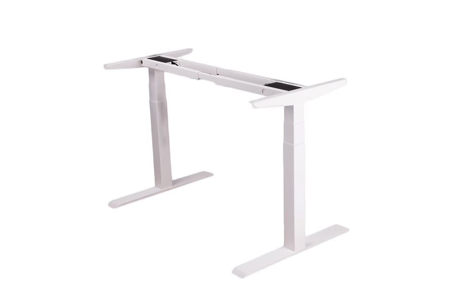 WK-2B3 3-Section Square Tube Without Holes Standing Electric Double Motor Lift Desk